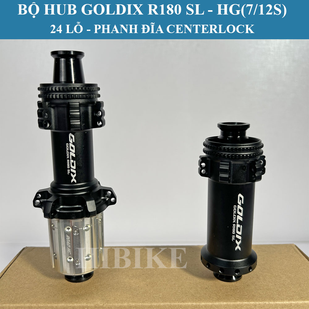 Bộ Hub GOLDIX R180 SL Ratchet 36T – 24 Lỗ Phanh Đĩa