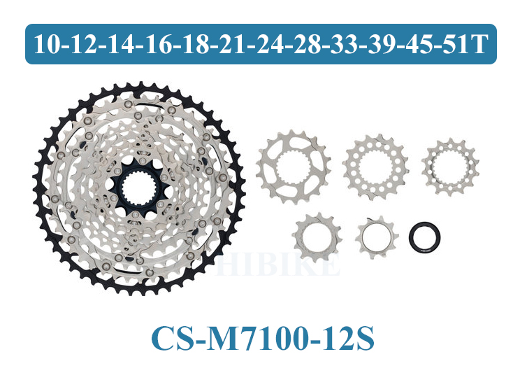 Líp Xe Đạp 12 Tầng SHIMANO DEORE SLX M7100 10-51T