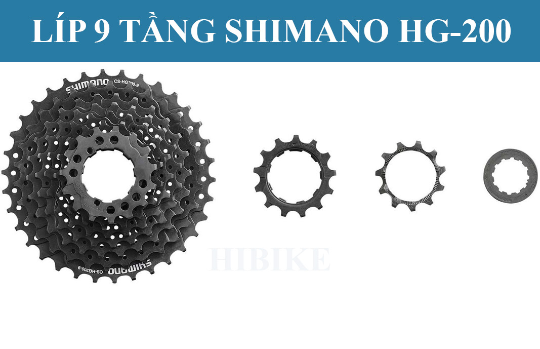 Líp Xe Đạp 9 Tầng SHIMANO CS-HG200