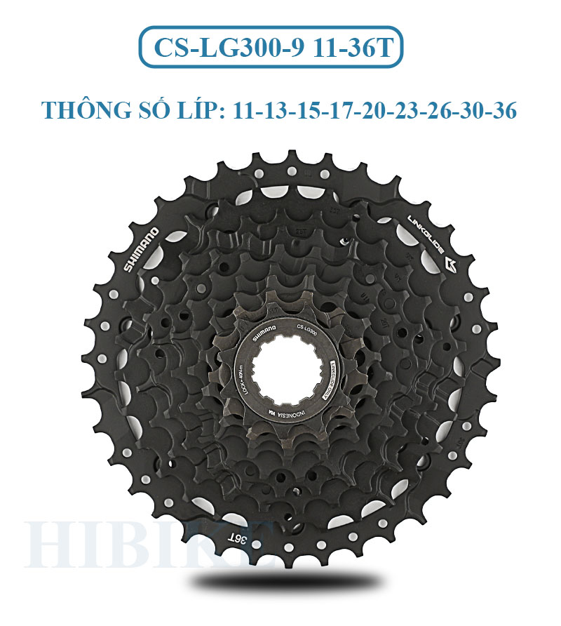 Líp Xe Đạp 9 Tầng SHIMANO CUES LG300 11-36T