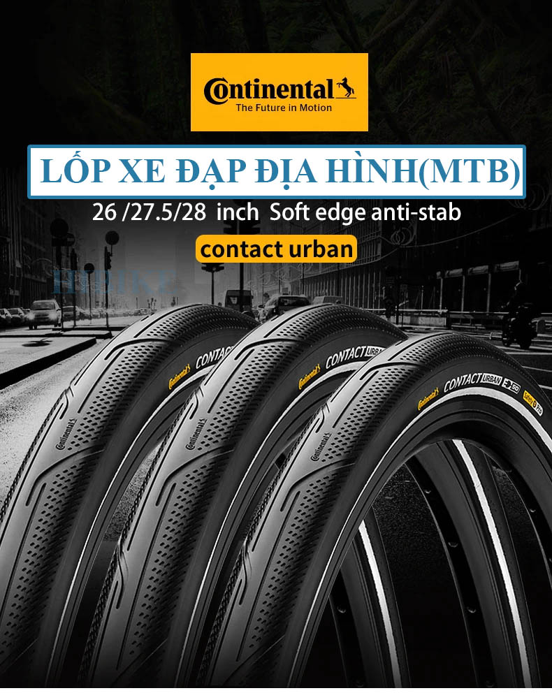 Lốp Xe Đạp CONTINENTAL CONTACT URBAN 26/27.5 Và 29Inch