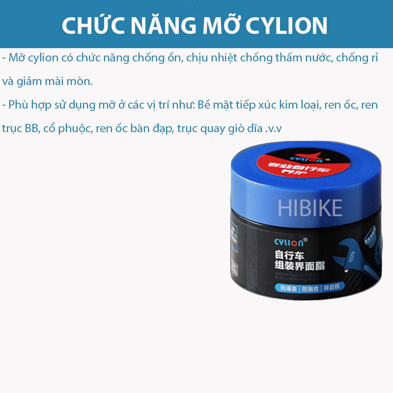 Mỡ lắp ráp xe đạp CYLION