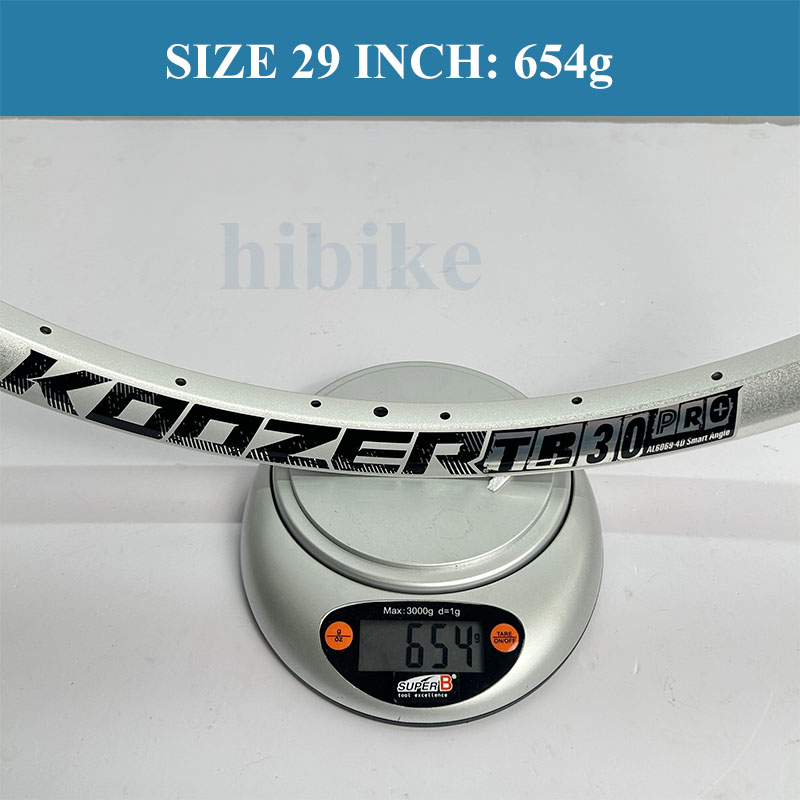 Niềng Nhôm 6069 Xe Đạp KOOZER TR30 PRO 32 Lỗ - Phanh Đĩa Màu Bạc