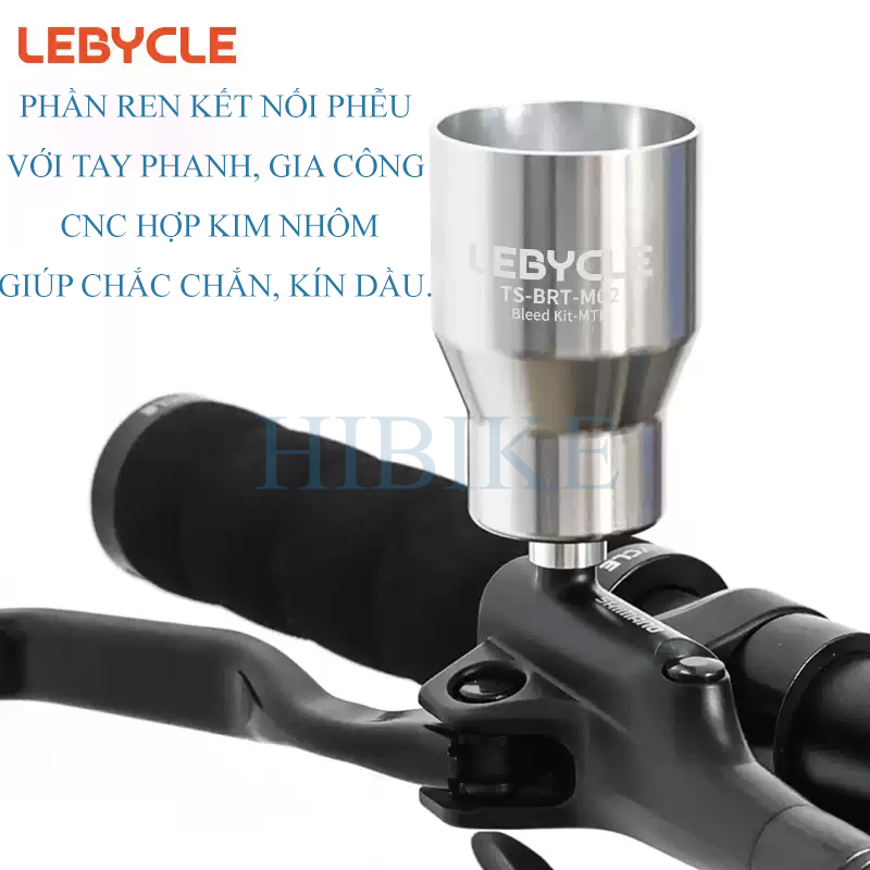 Phễu Nhôm Bơm Dầu Phanh Shimano LEBYCLE