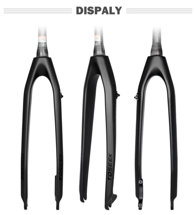Phuộc Đơ Xe Đạp MTB CARBON TOSEEK – Phanh Đĩa - Cổ Nở 39.8mm