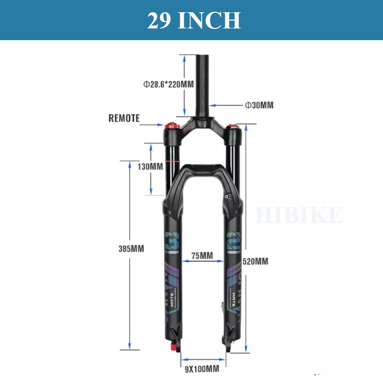 Phuộc Hơi Xe Đạp MTB NANLIO 26/ 27.5 / 29 Inch – Phanh Đĩa