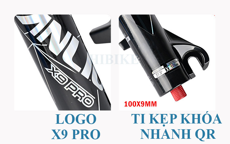 Phuộc Hơi Xe Đạp MTB NANLIO X9 PRO 26/27.5/29 Inch