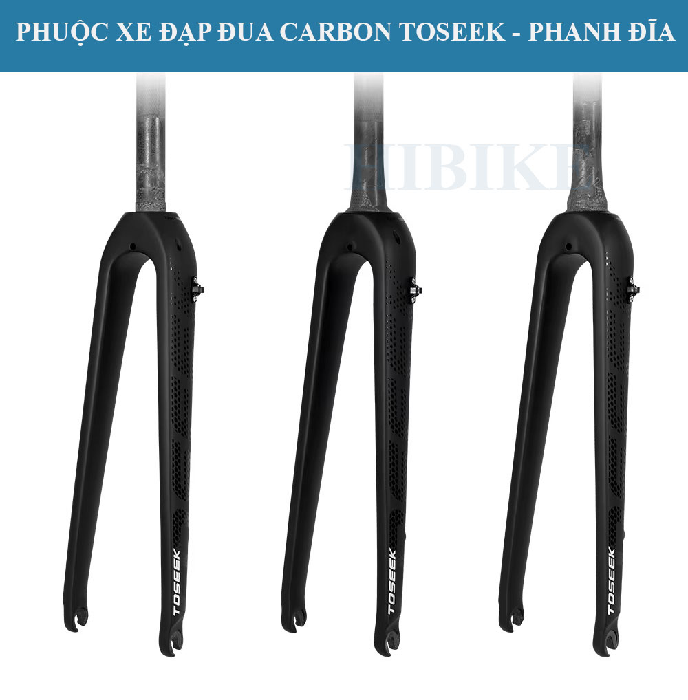 Phuộc Xe Đạp 700C CARBON TOSEEK – Phanh Đĩa