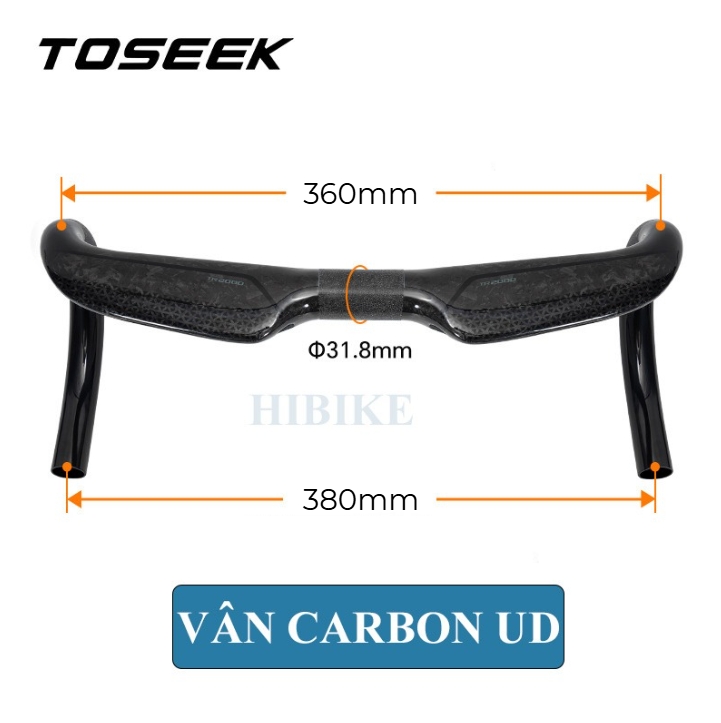 Ghi Đông Xe Đạp Đua CARBON TOSEEK TR2000