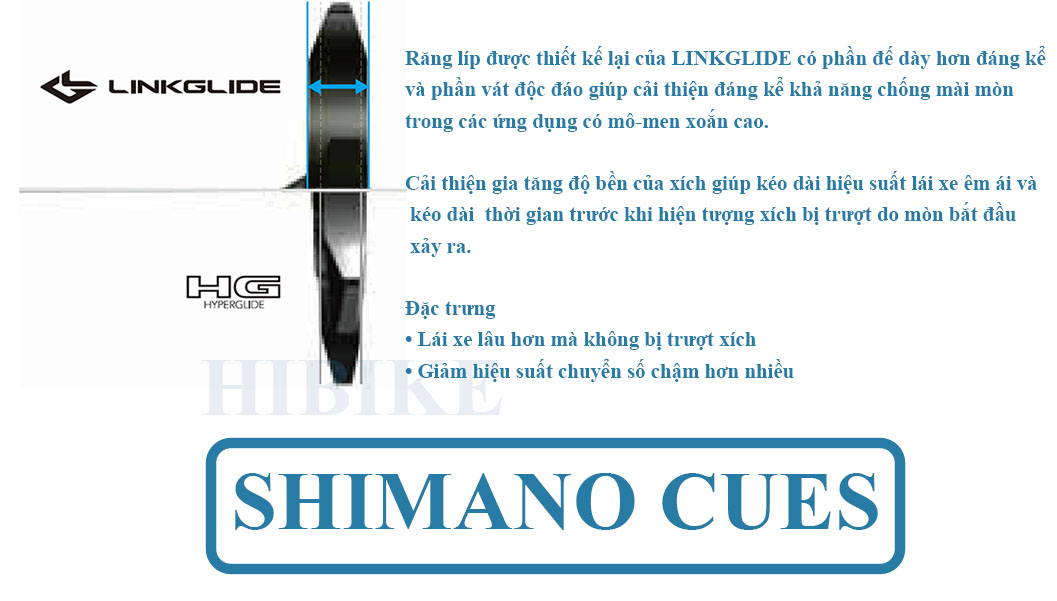 Bộ Group Xe Đạp SHIMANO CUES U6000 1X11S