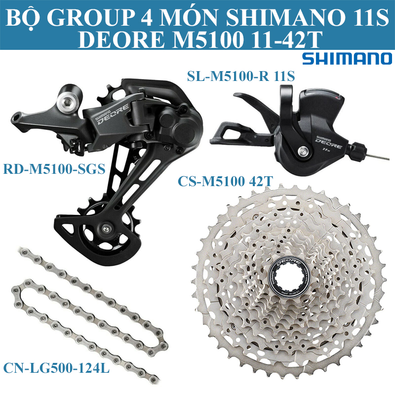 Bộ Combo 4 Món SHIMANO DEORE M5100 11S
