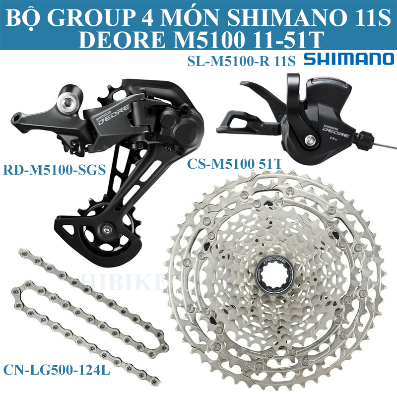 Bộ Combo 4 Món SHIMANO DEORE M5100 11S