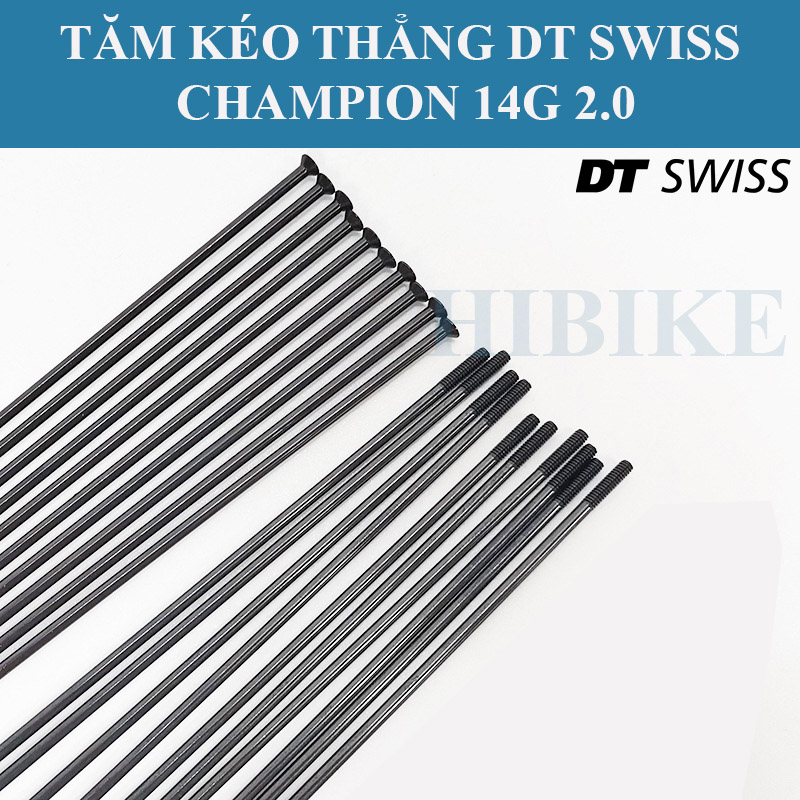 Tăm Xe Đạp Kéo Thẳng DT SWISS Champion 14G 2.0