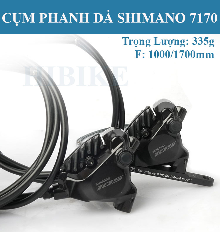 Bộ Group Phanh Đĩa SHIMANO 105 R7120 2X12S JAPAN