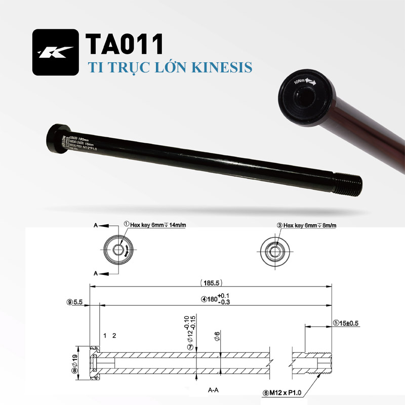 Khung Sườn Nhôm Xe Đạp Địa Hình KINESIS AM HARDTAIL TX529 BOOST UDH