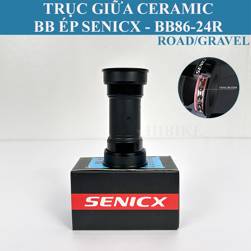 Trục Giữa BB Ép Xe Đạp SENICX CERAMIC BB86-24R