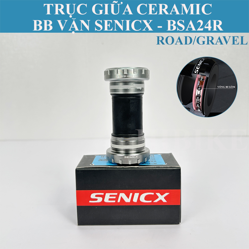 Trục Giữa BB Vặn Xe Đạp SENICX CERAMIC BSA24R
