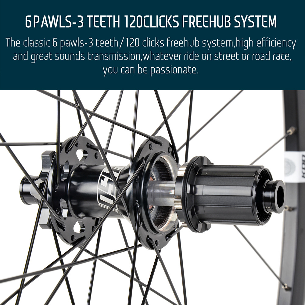 Bộ Vành Nhôm Xe Đạp 700C KOOZER CX1800 - Phanh Đĩa 6 Ốc