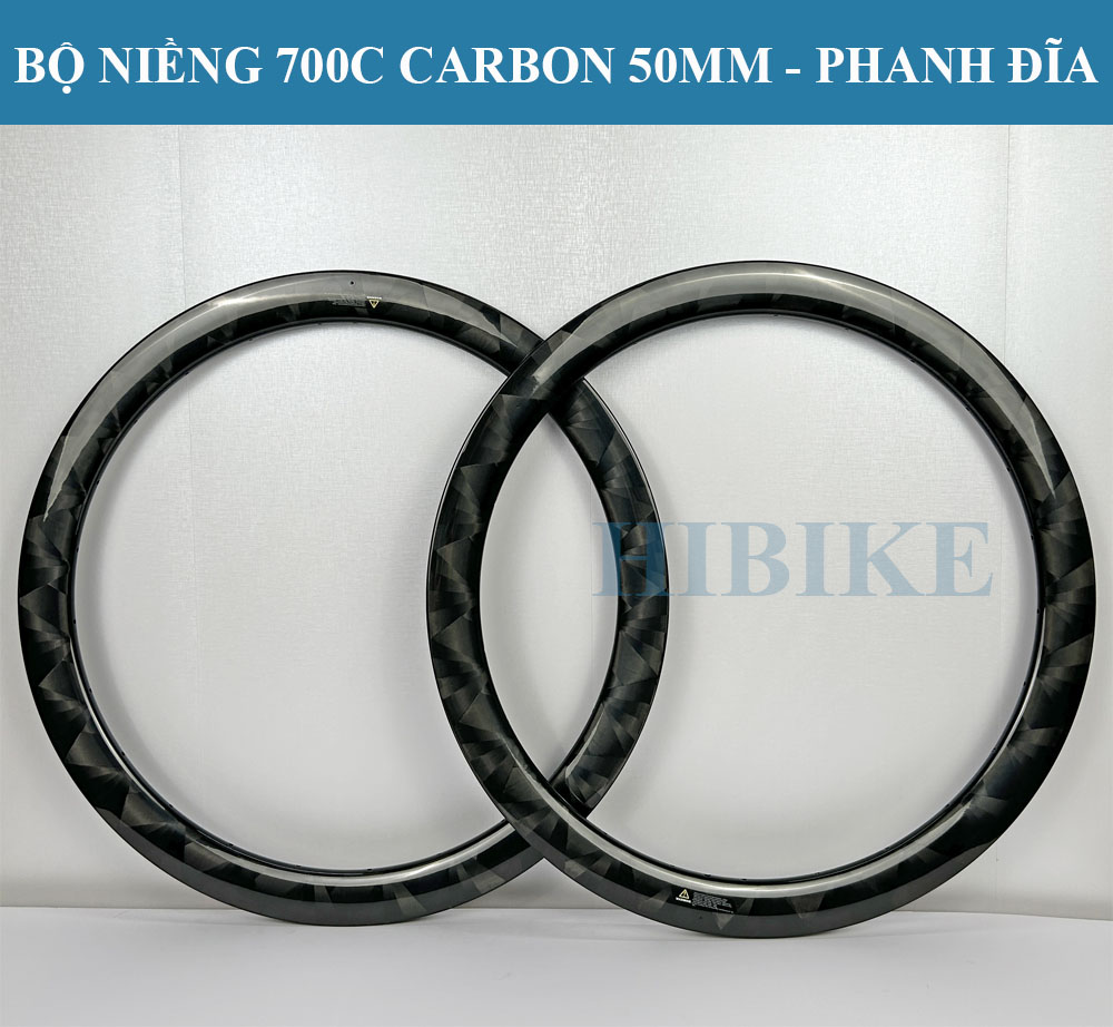 Niềng Xe Đạp 700C CARBON TORAY - Phanh Đĩa