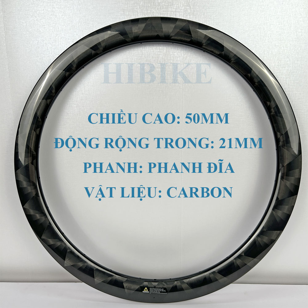 Niềng Xe Đạp 700C CARBON TORAY - Phanh Đĩa