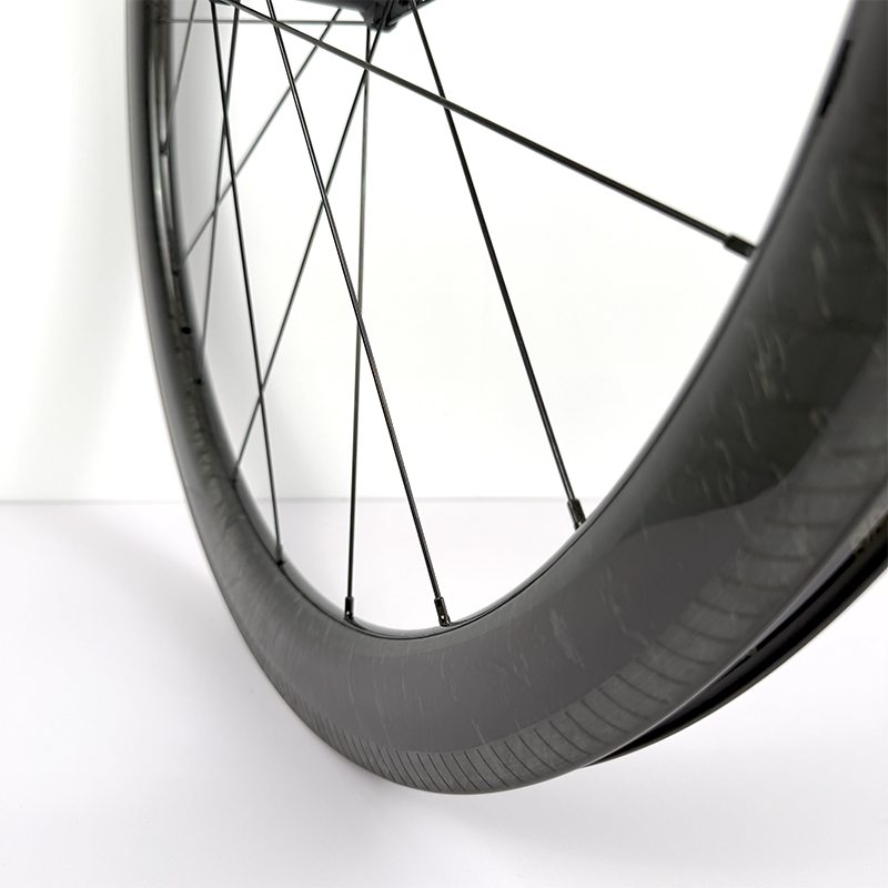 Bộ Vành Xe Đạp CARBON KOOZER 350 TORAY T800 50MM  AC3 Vân Đá - Phanh V