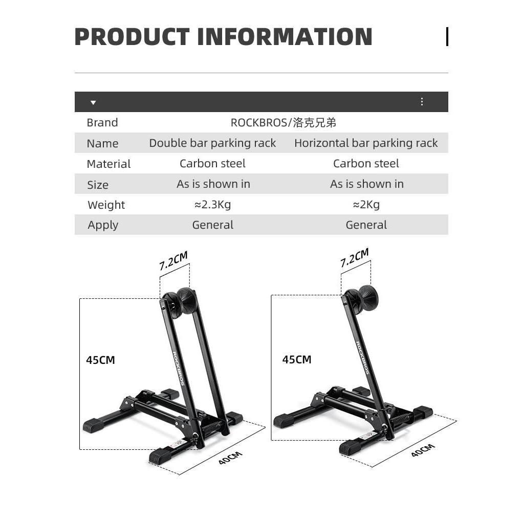 Giá đỡ xe đạp hợp kim thép chữ L ROCKBROS