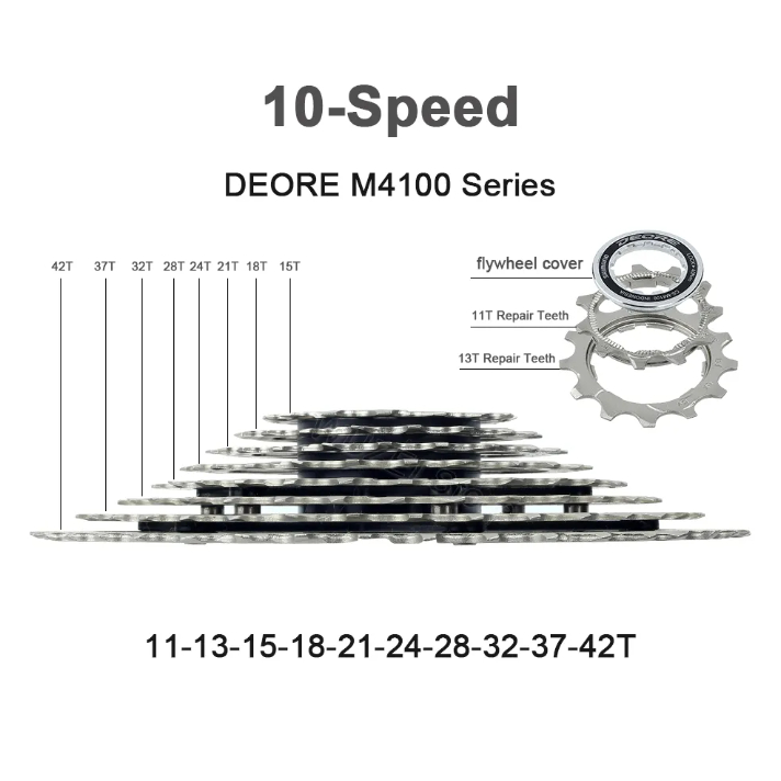 Líp Xe Đạp 10 Tầng SHIMANO DEORE CS-M4100 11-42T