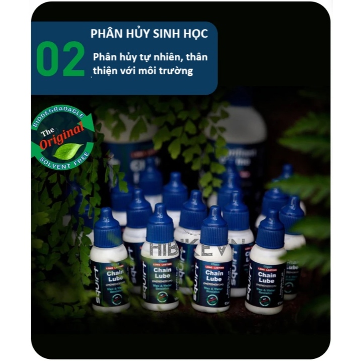 Dầu Tra Xích Sáp Xe Đạp SQUIRT Cao Cấp 15ml Và 120ml