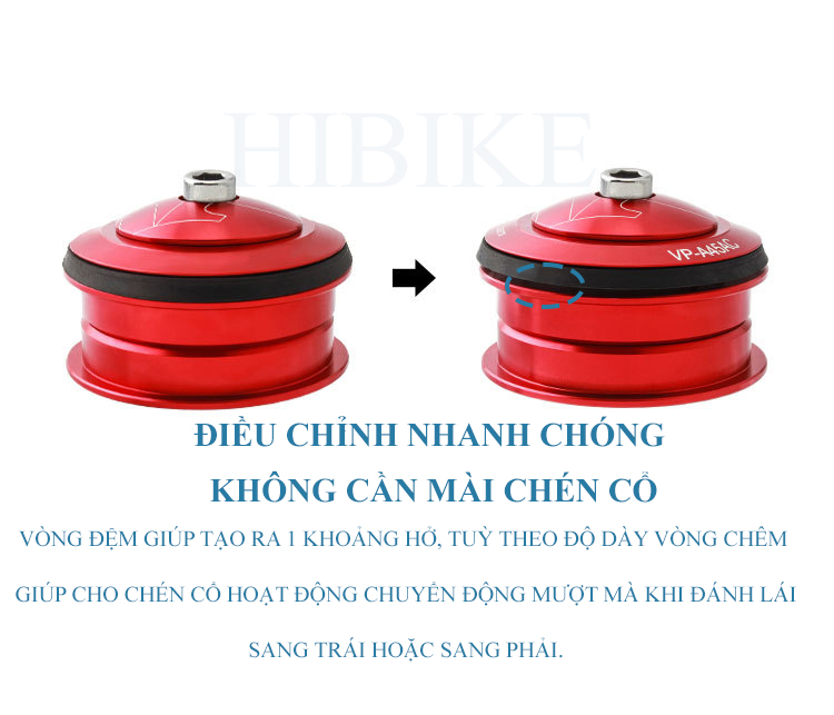 Vòng Đệm Lót Chống Bó Chén Cổ Xe Đạp