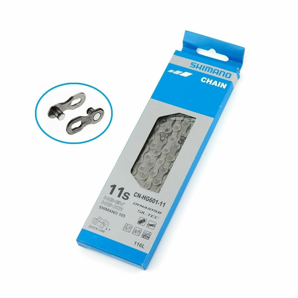 Xích Xe Đạp SHIMANO 105 HG601-11 LINKGLIDE