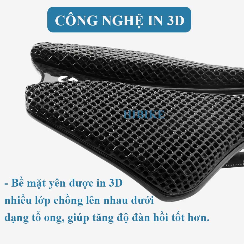Yên Xe Đạp CARBON TOSEEK PRO143C-3D