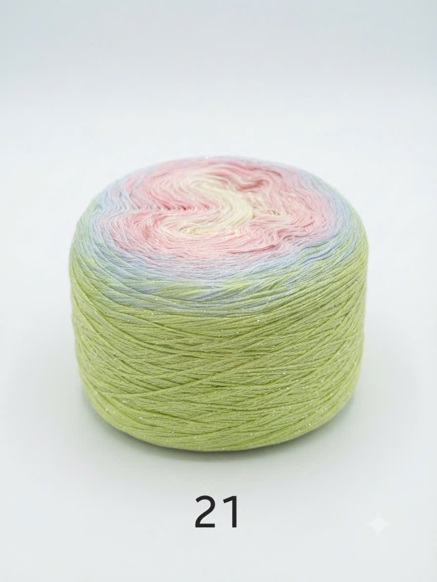 Sợi cầu vồng cotton 
(cuộn 350gr)