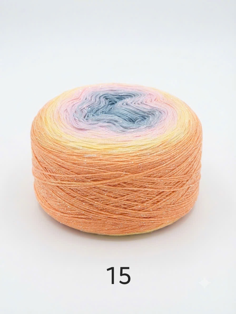 Sợi cầu vồng cotton 
(cuộn 350gr)