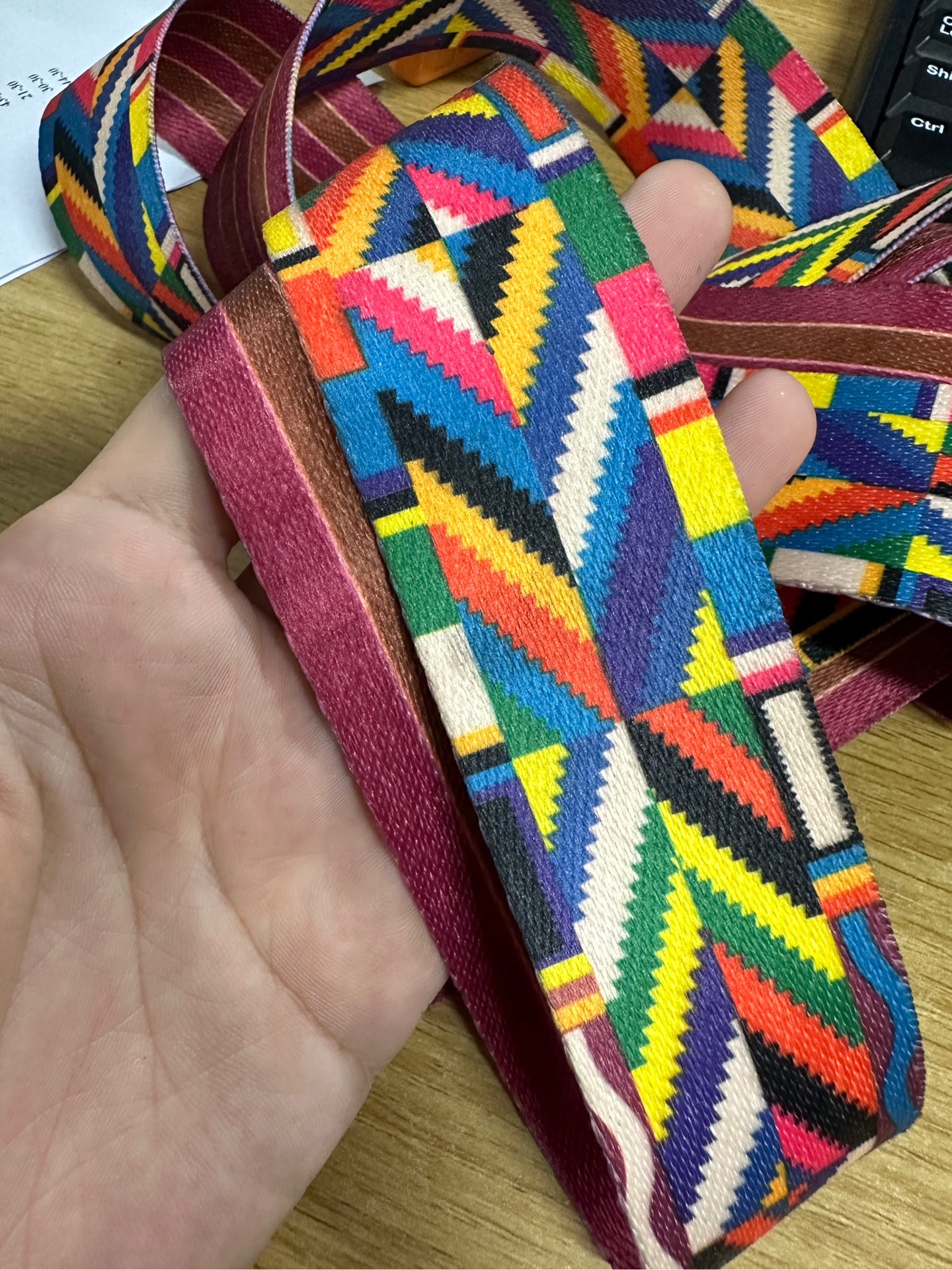 1 met Dây quai túi cầu vồng