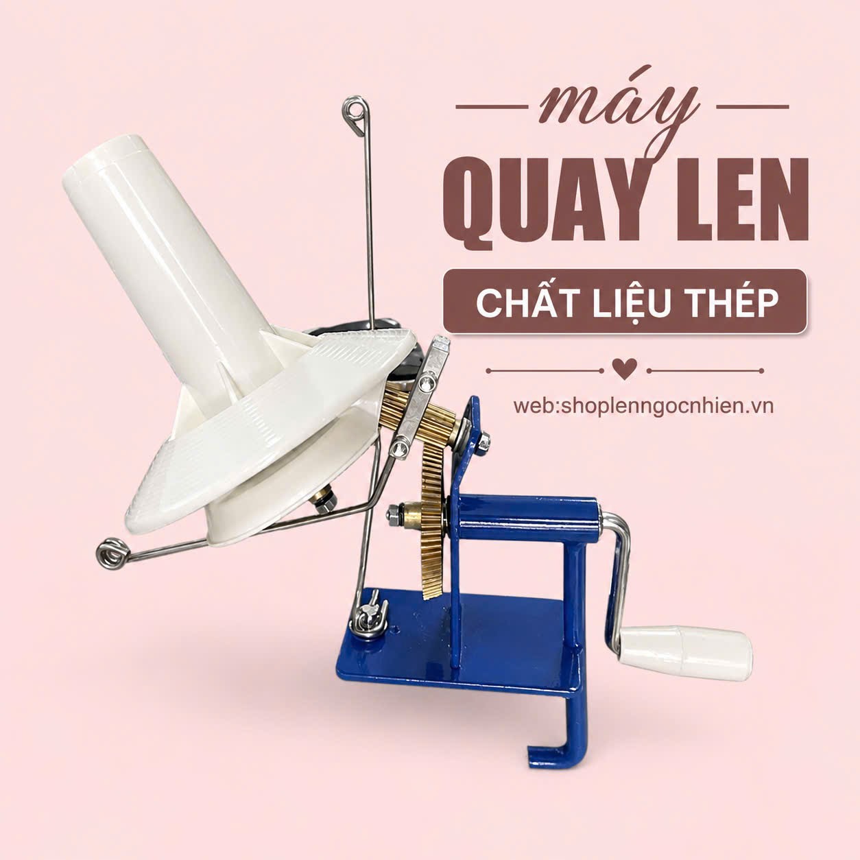 Dụng cụ quay len, chiết len, chất liệu thép
