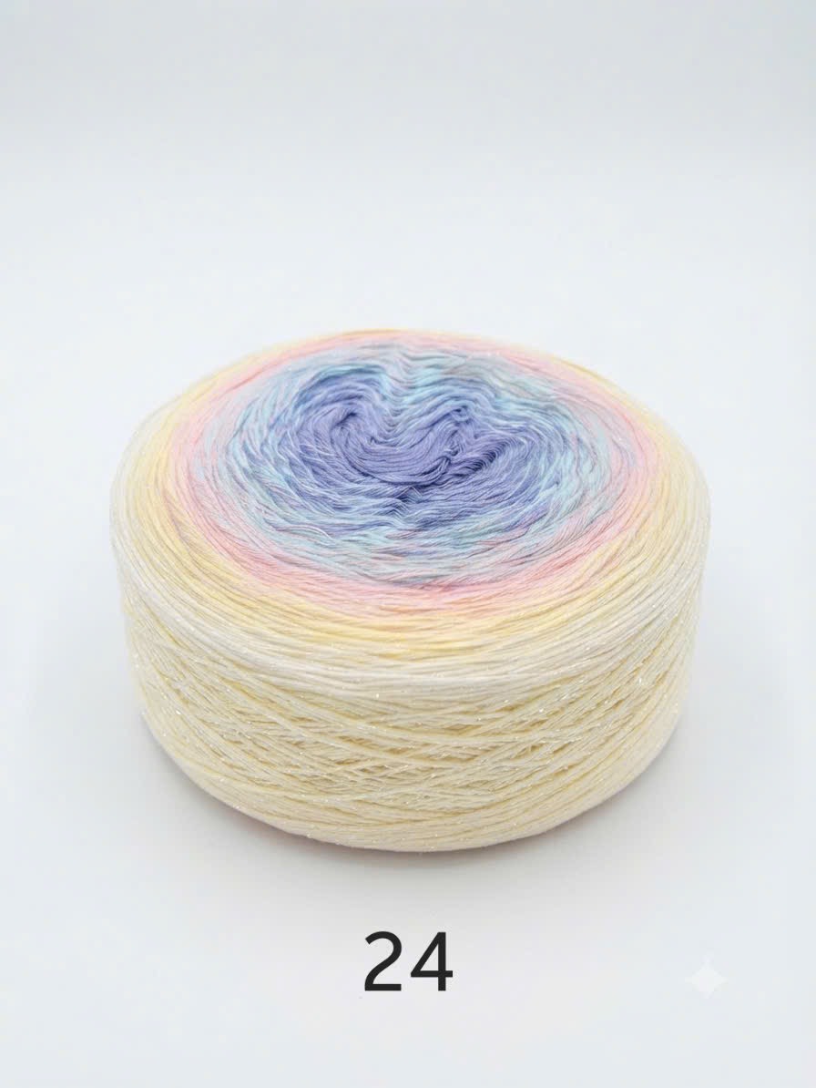 Sợi cầu vồng cotton 
(cuộn 350gr)