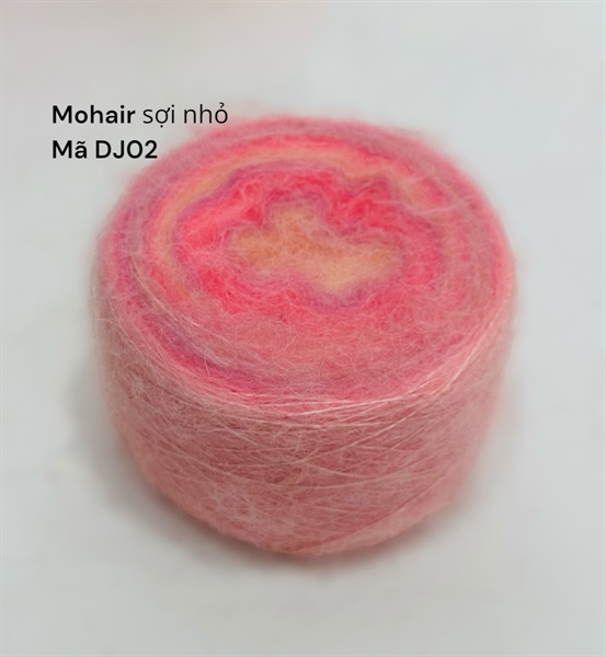 thanh lý Mohair sợi nhỏ cầu vồng