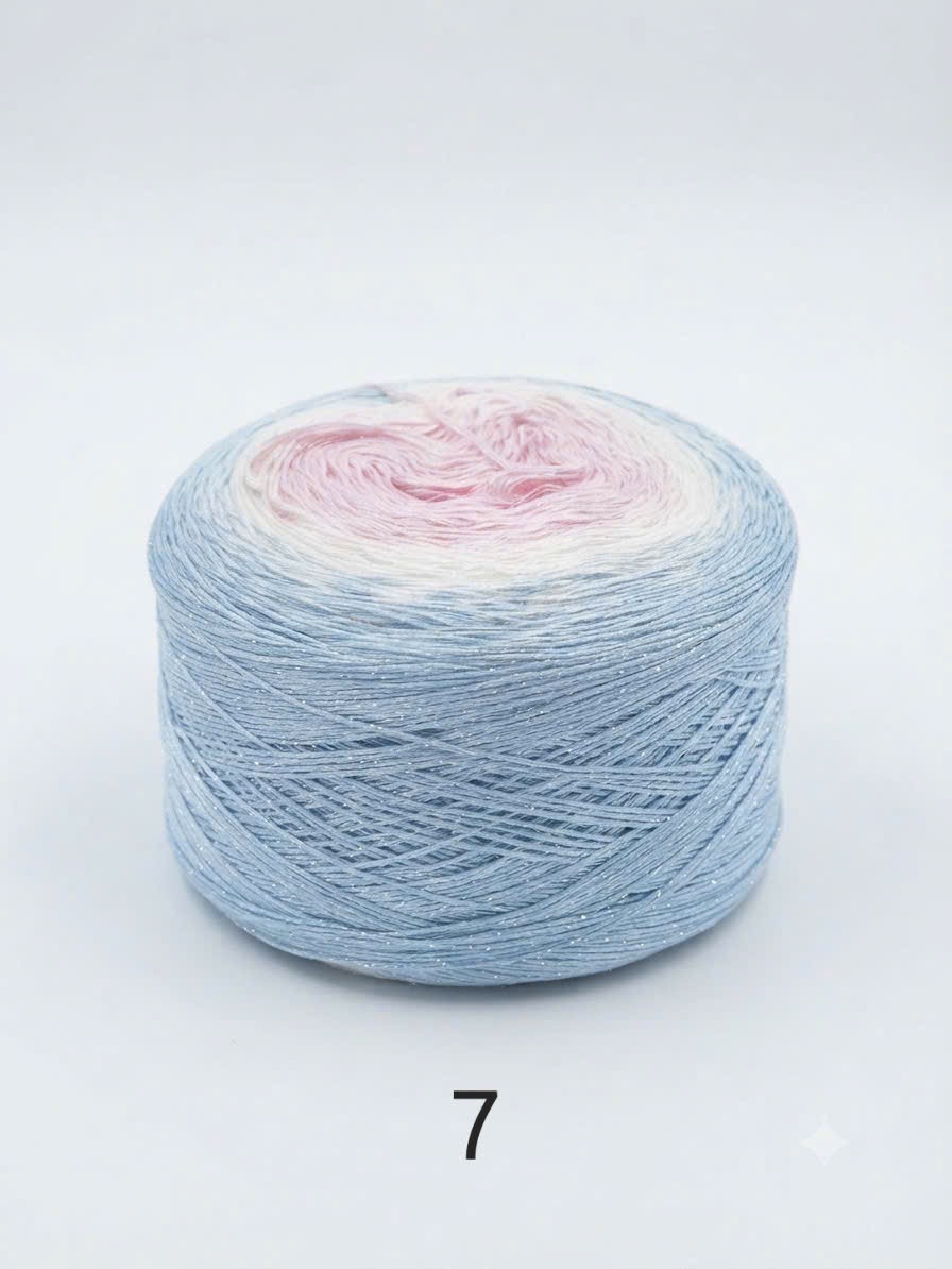 Sợi cầu vồng cotton 
(cuộn 350gr)