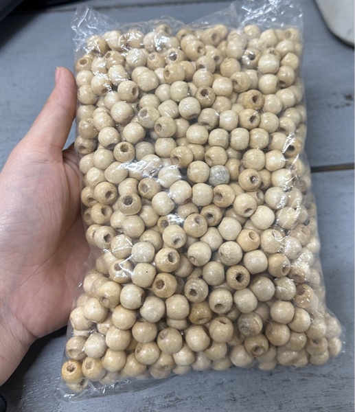 Gói 1000 hạt gỗ size 10 mm