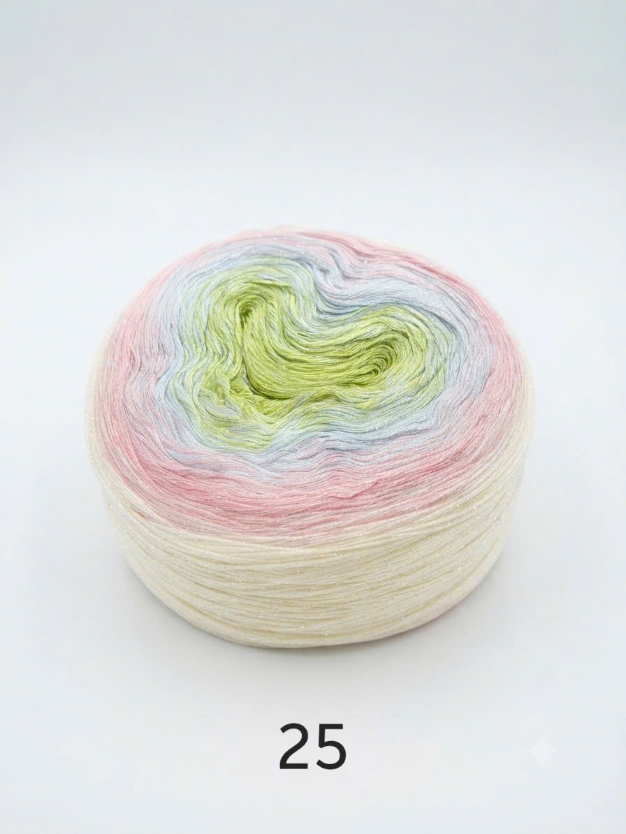 Sợi cầu vồng cotton 
(cuộn 350gr)