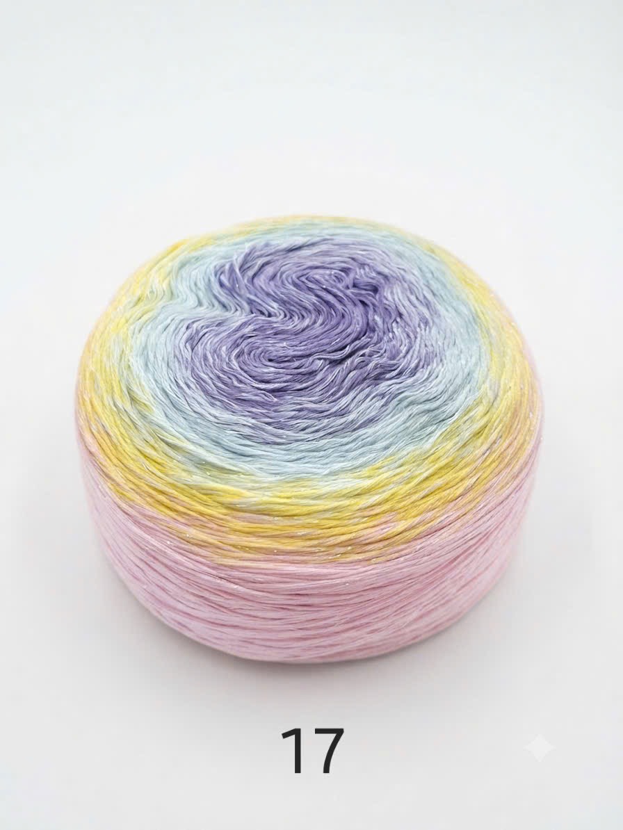 Sợi cầu vồng cotton 
(cuộn 350gr)