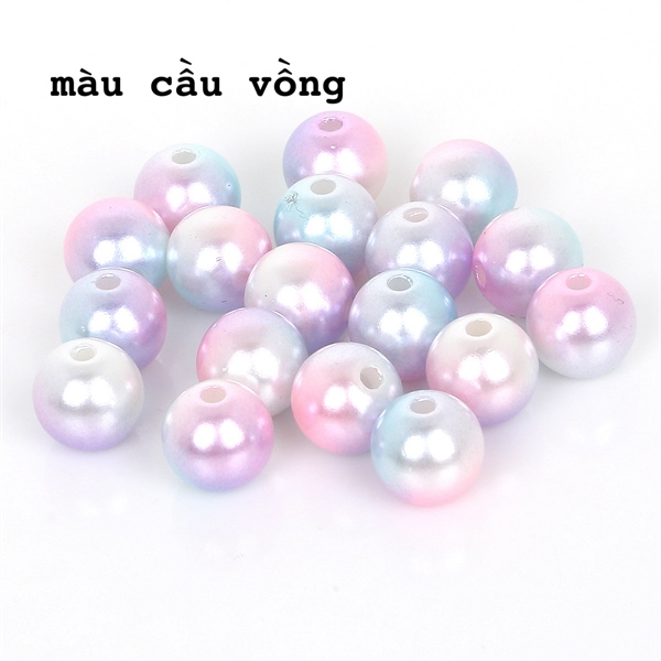50 - 100 hạt trang trí cầu vồng