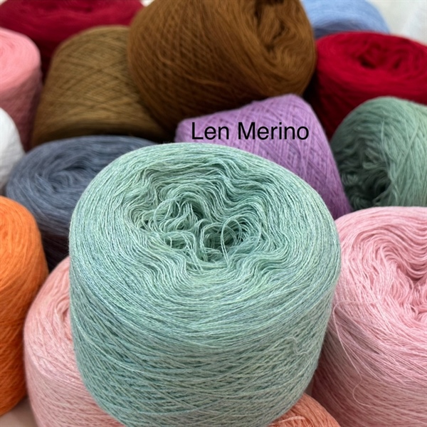 Len Merino, len đan móc áo váy