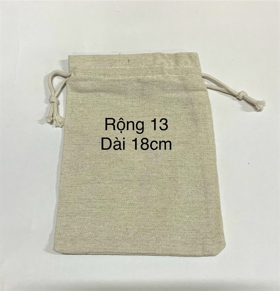 Lót túi rút vải canvas màu lúa mạch nhiều size