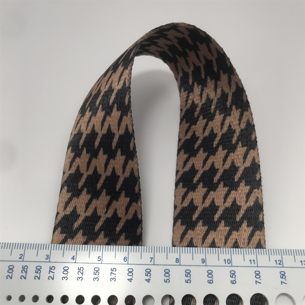 1 mét Dây ribbon dù hình răng sói hàng đẹp, dây làm quai túi