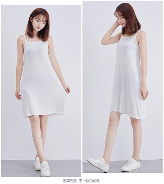 Váy cotton 2 dây