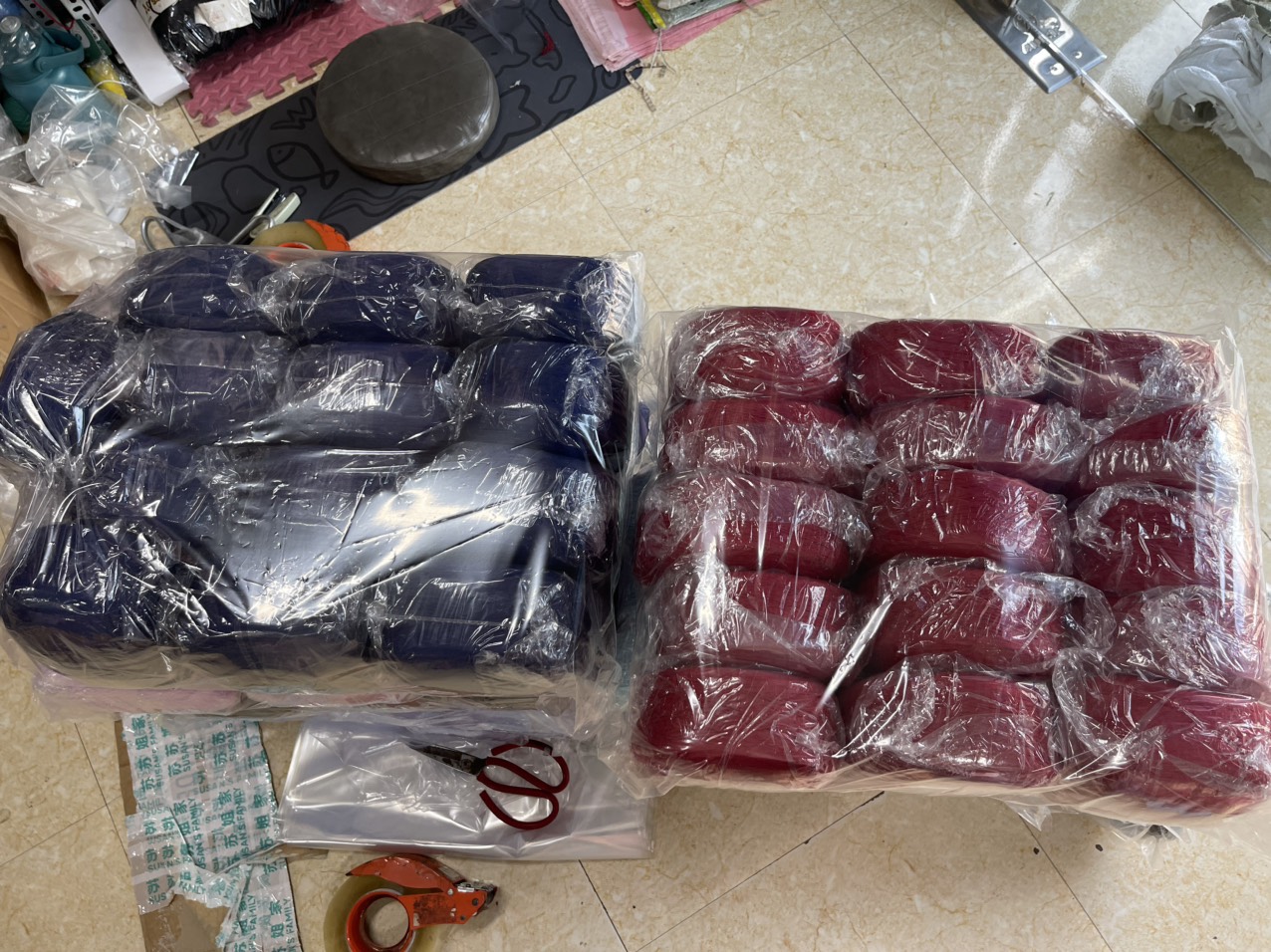 Sợi len cotton trơn cuộn 350gr