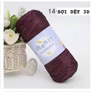 Sợi Dệt 3D bọc lưới kích thước sợi 3mm