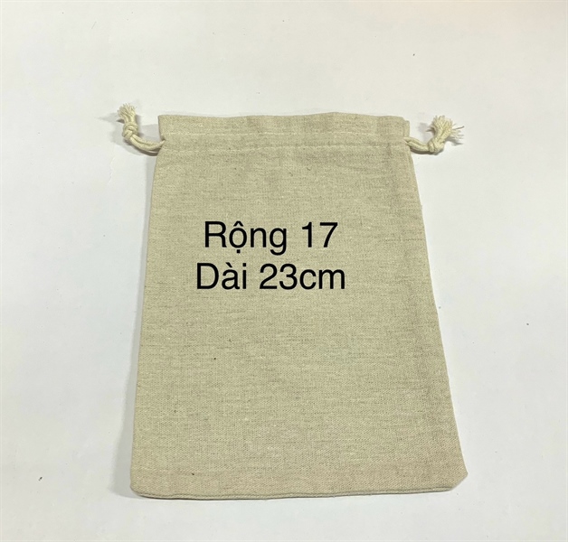 Lót túi rút vải canvas màu lúa mạch nhiều size