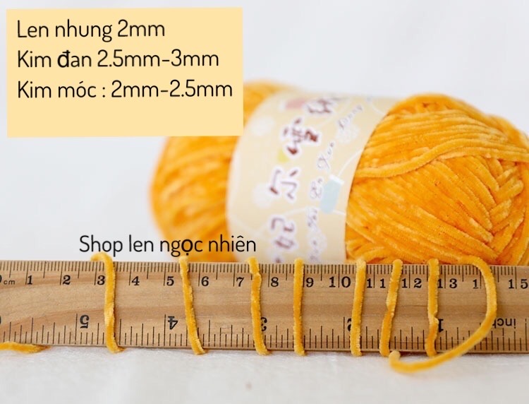 Len Nhung 2mm siêu mềm